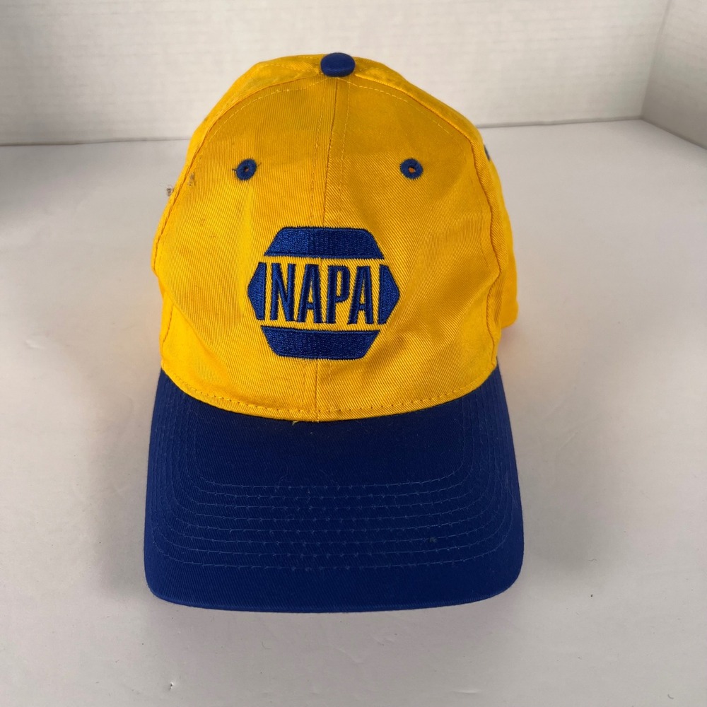 NAPA Auto Parts Official‎ Supplier Embroidered Baseball Cap Yellow Blue